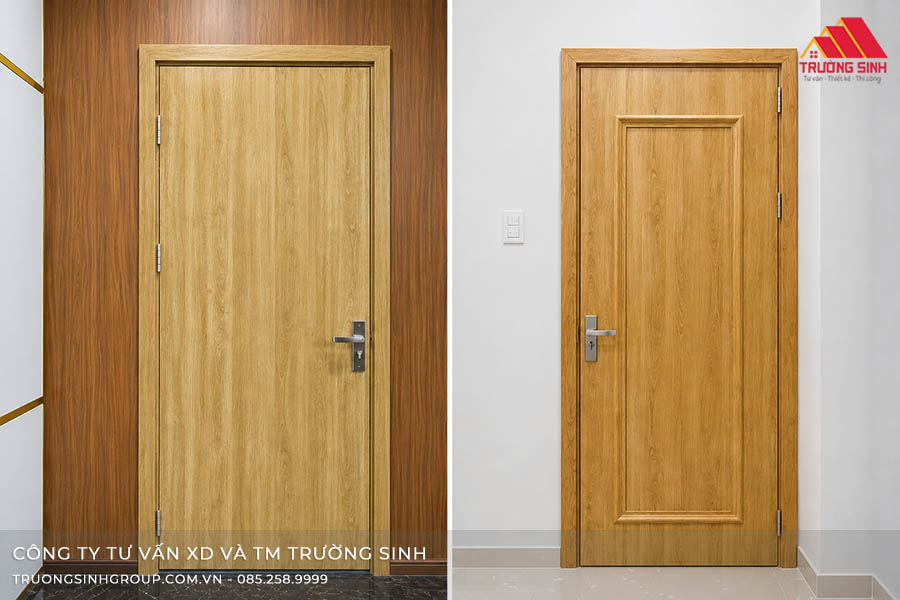 Mẫu cửa Composite vân gỗ sồi